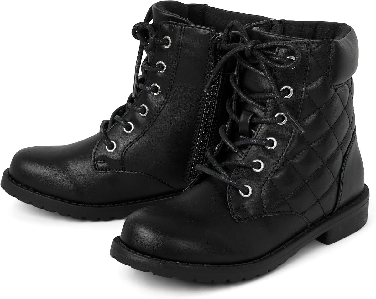 The Children's Place Girls' Girls Lace Up Combat Boots