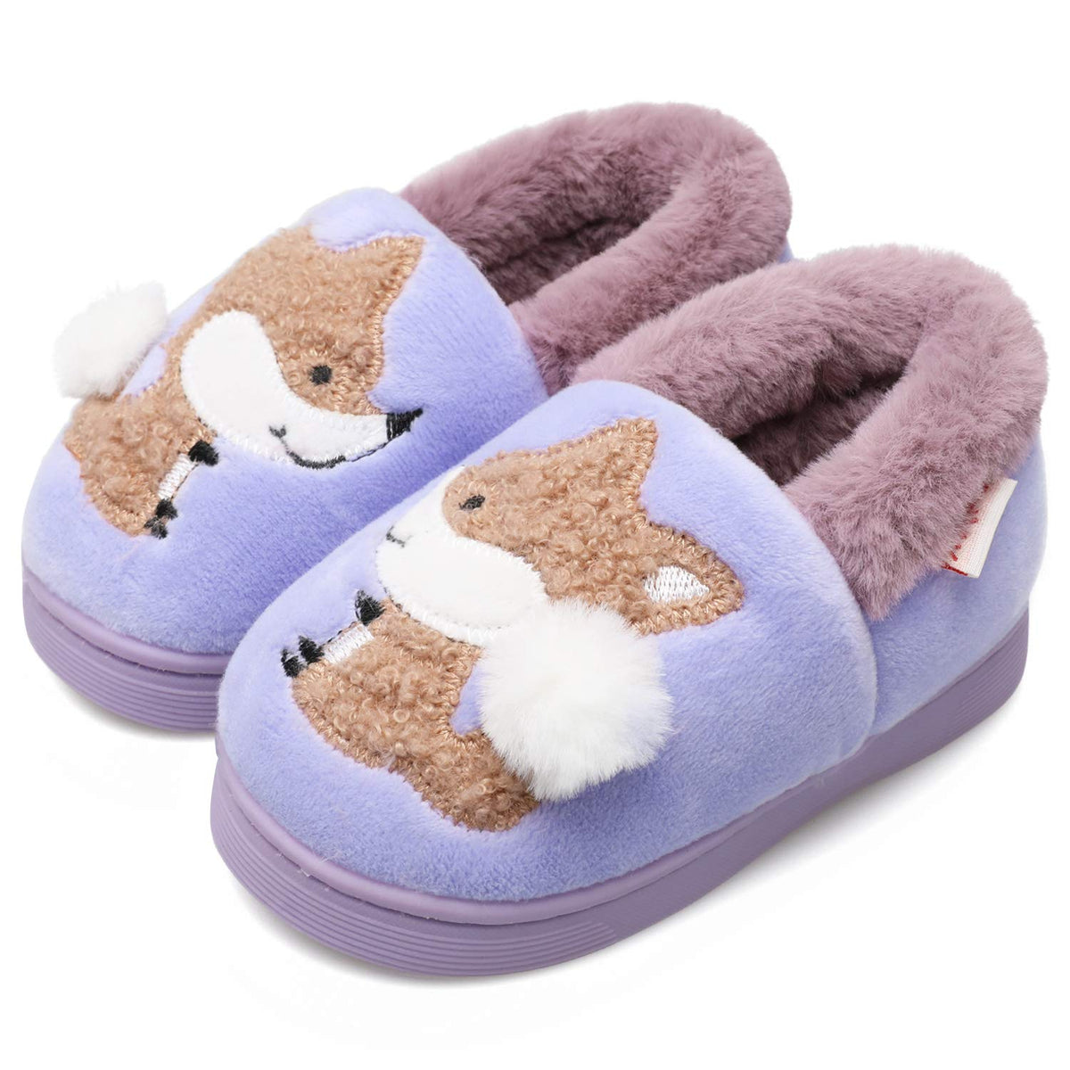 Centipede Demon Plush Warm Slippers for Girls Boys Kids Toddlers Winter Fur Lined Indoor House Home Shoes