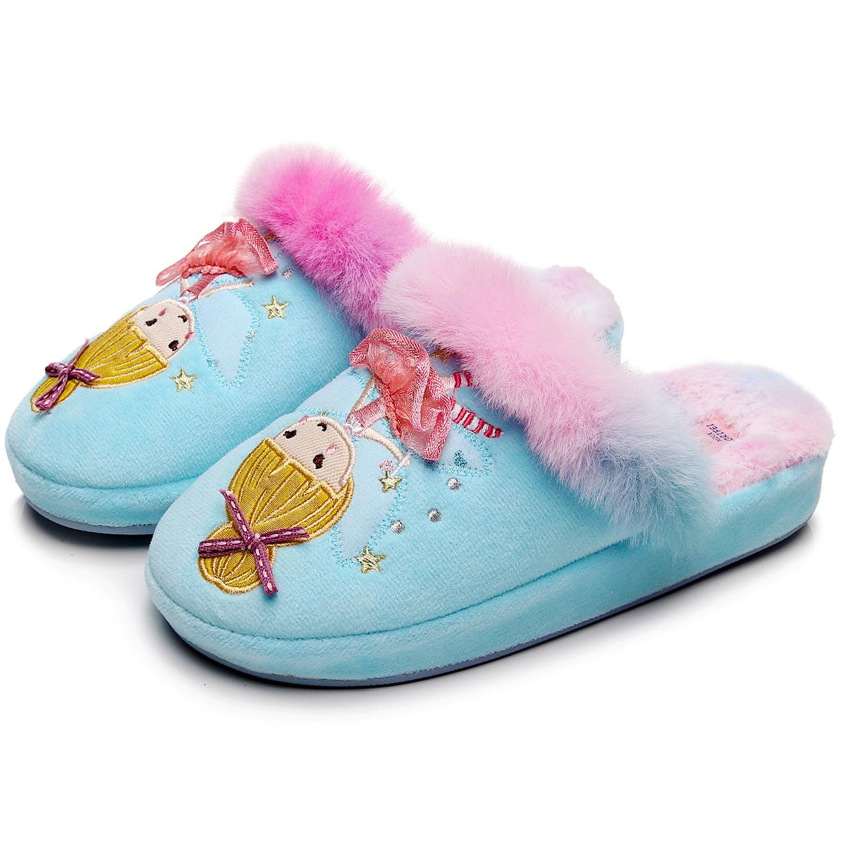 Kids Family Cute Cat Household Anti-Slip Indoor Home Slippers for Girls and Boys