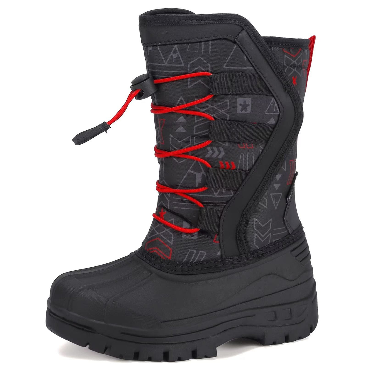 CIOR Kids Waterproof Winter Snow Boots,Warm Fur Lined
