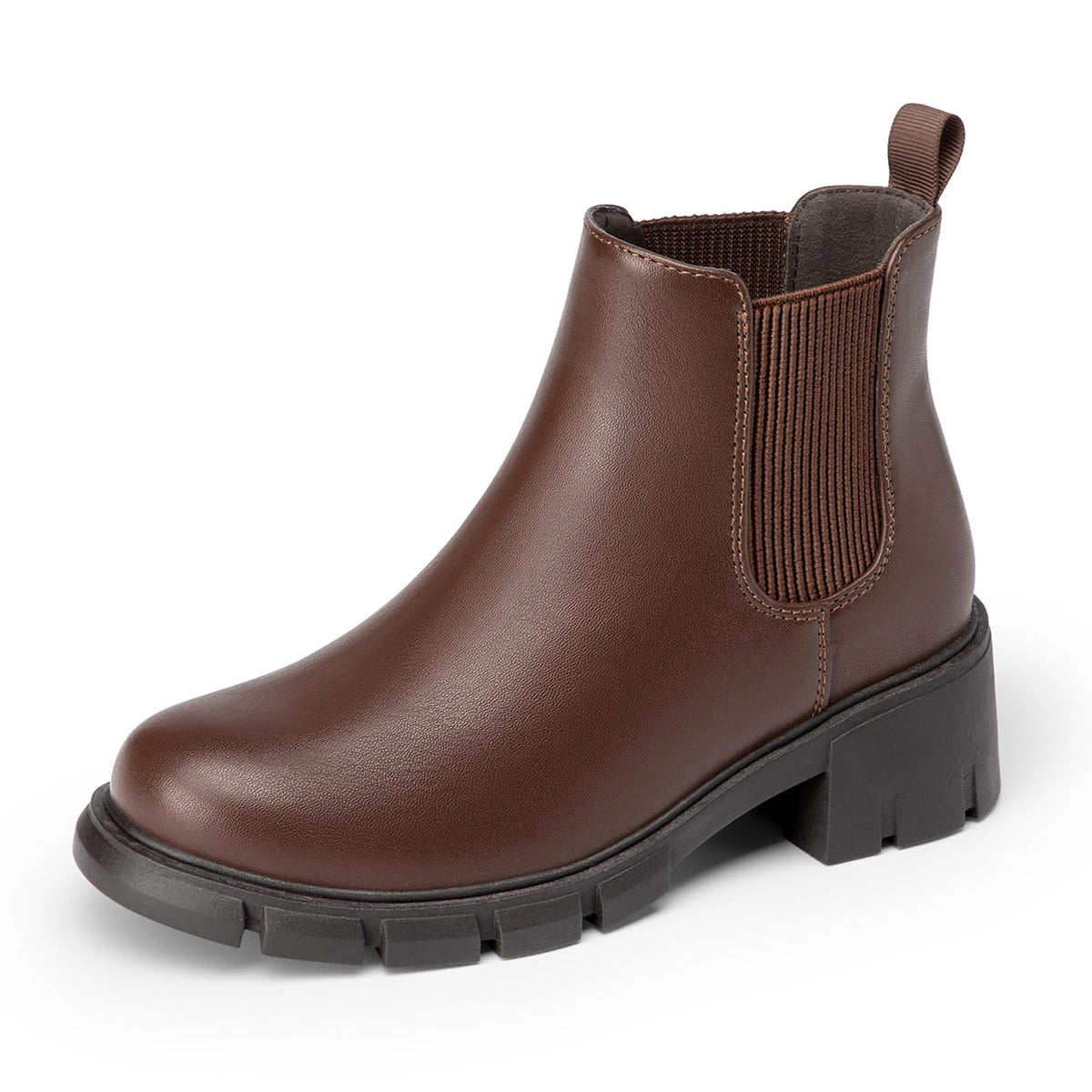 Athlefit Girls Ankle Boots Kids Chunky Chelsea Booties