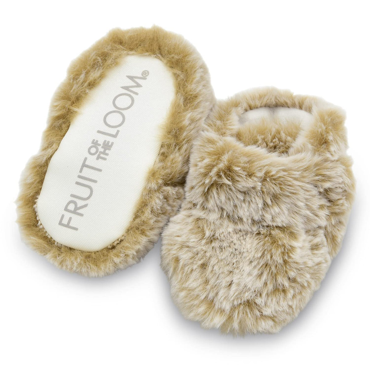 Fruit of the Loom Cozy Thermal Wrap Booties with Non-slip Grips for Baby Girls, Boys, Unisex -