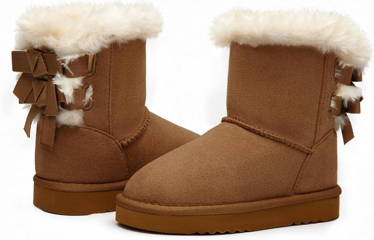 Weestep Girls Faux Fur Snow Warm Fur Winter Fashion Boot
