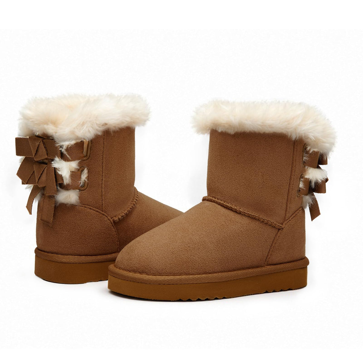 Weestep Girls Faux Fur Snow Warm Fur Winter Fashion Boot