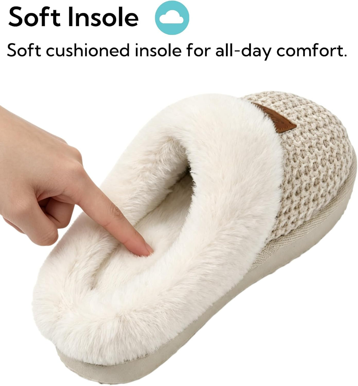 SMajong Kids Warm Fuzzy House Slippers Girls Boys Winter Slippers