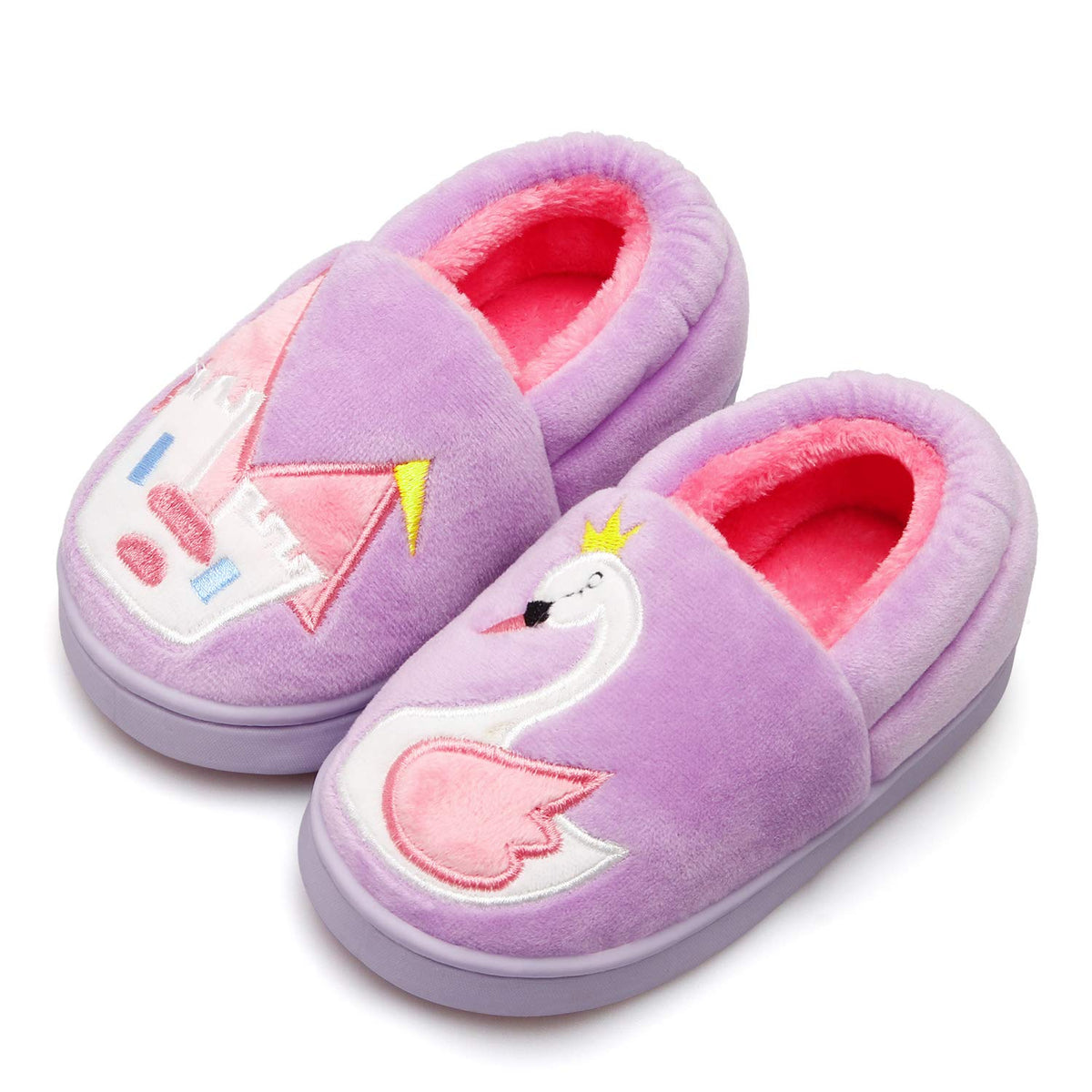 Centipede Demon Plush Warm Slippers for Girls Boys Kids Toddlers Winter Fur Lined Indoor House Home Shoes