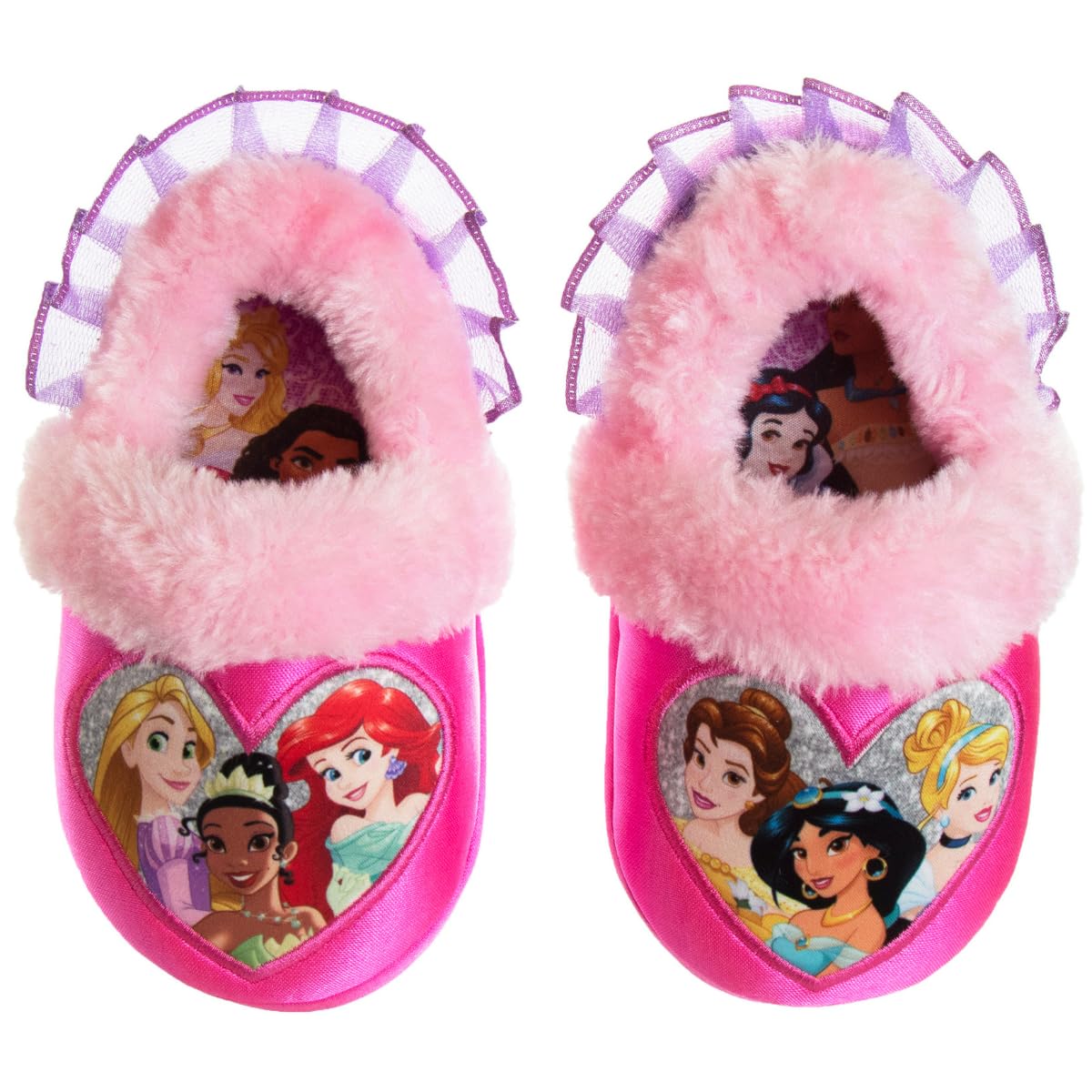 Disney Princess Encanto Little Mermaid Slippers for Girls Kids House Shoes