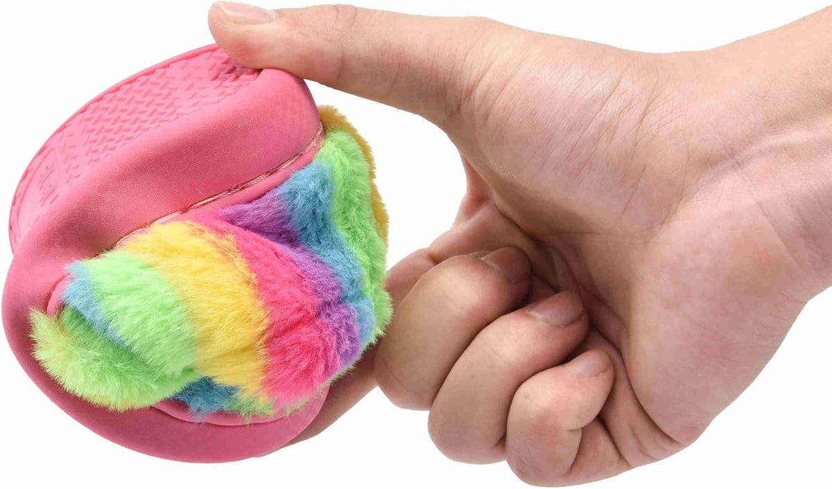 Toddler Slippers Girls Soft Plush House Shoes with Non-Slip Sole Cute Cozy Little Kids Indoor Slippers