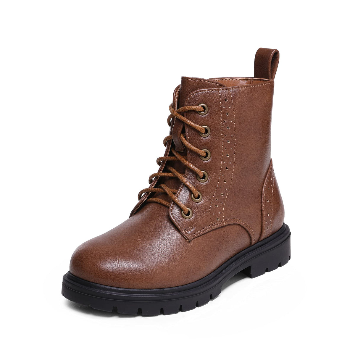 DREAM PAIRS Girls Ankle Combat Boots Boys Kid Shoes
