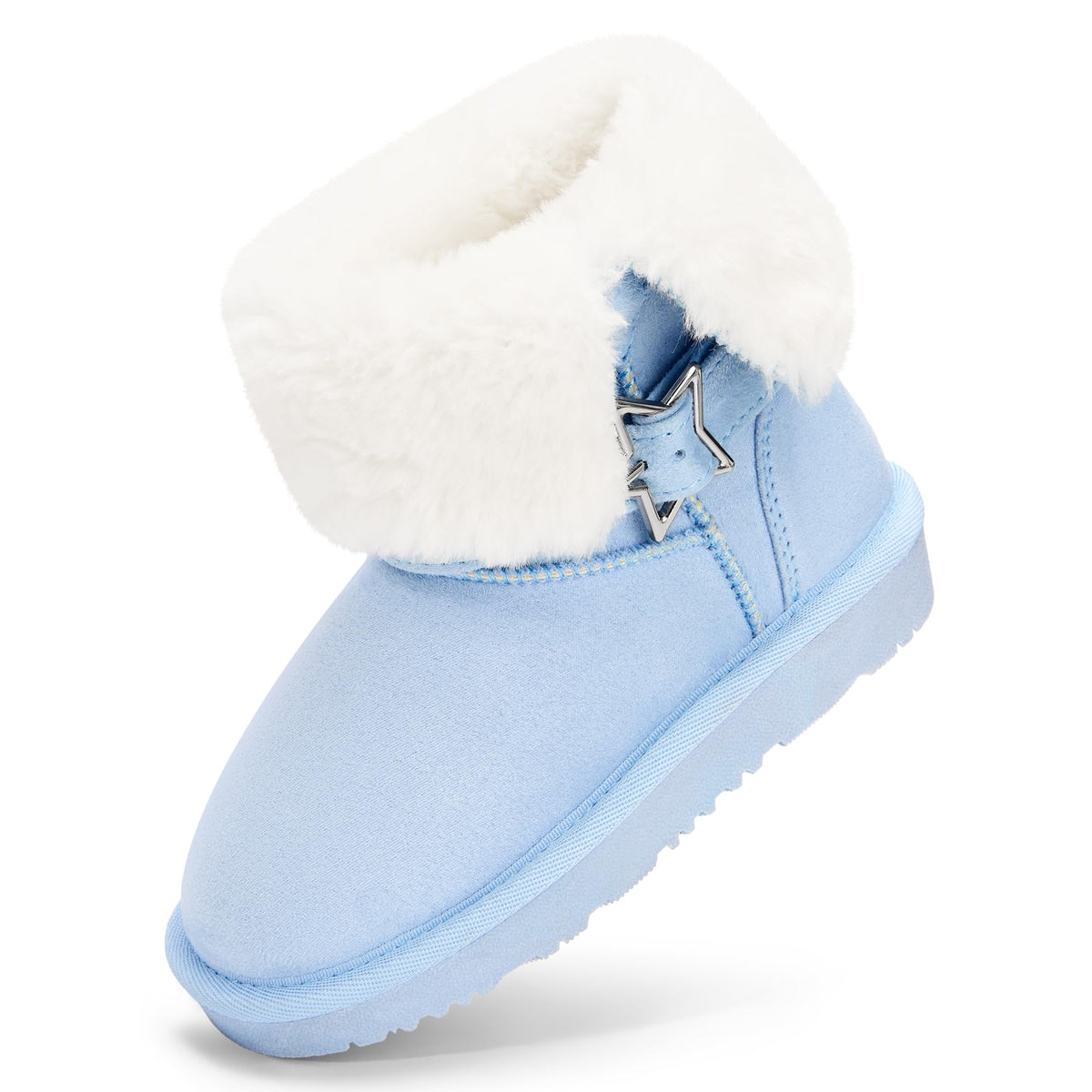 Stelle Girls Winter Boots Faux Fur Lined Fold-Down Collar