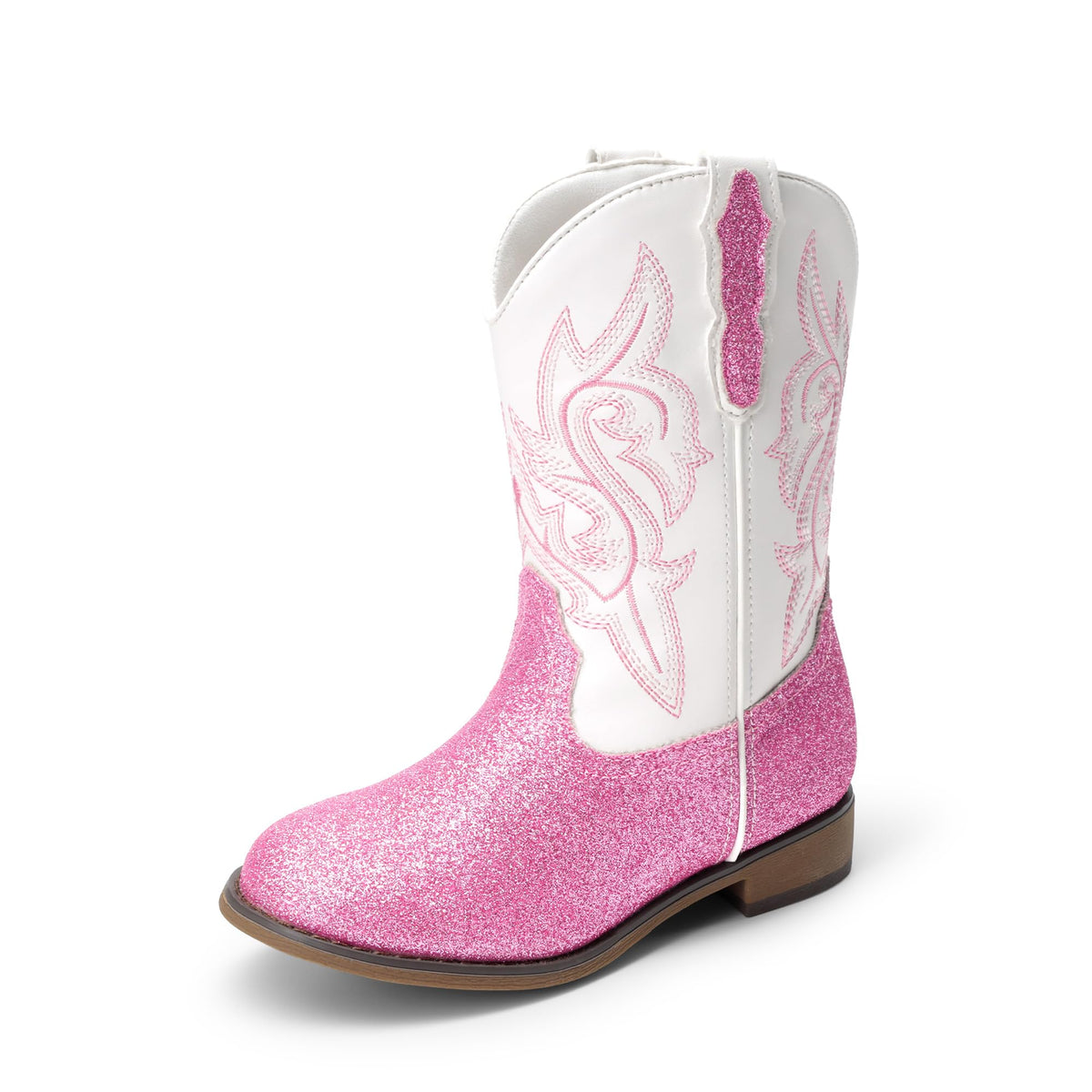 DREAM PAIRS Girls Cowboy Cowgirl Boots
