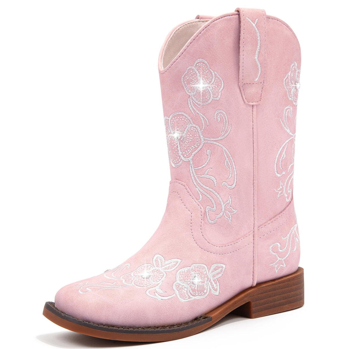 Motasha Girls Cowboy Boots Western Floral Little Big Kids Cowgirl Boots
