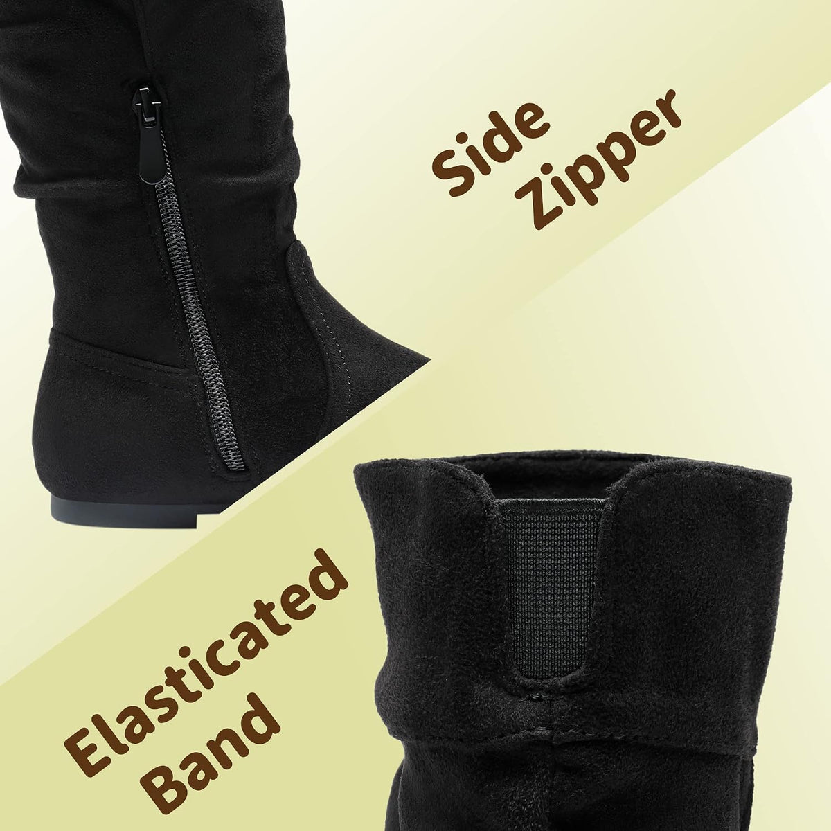 DREAM PAIRS Girls Dress Riding Boot Knee High