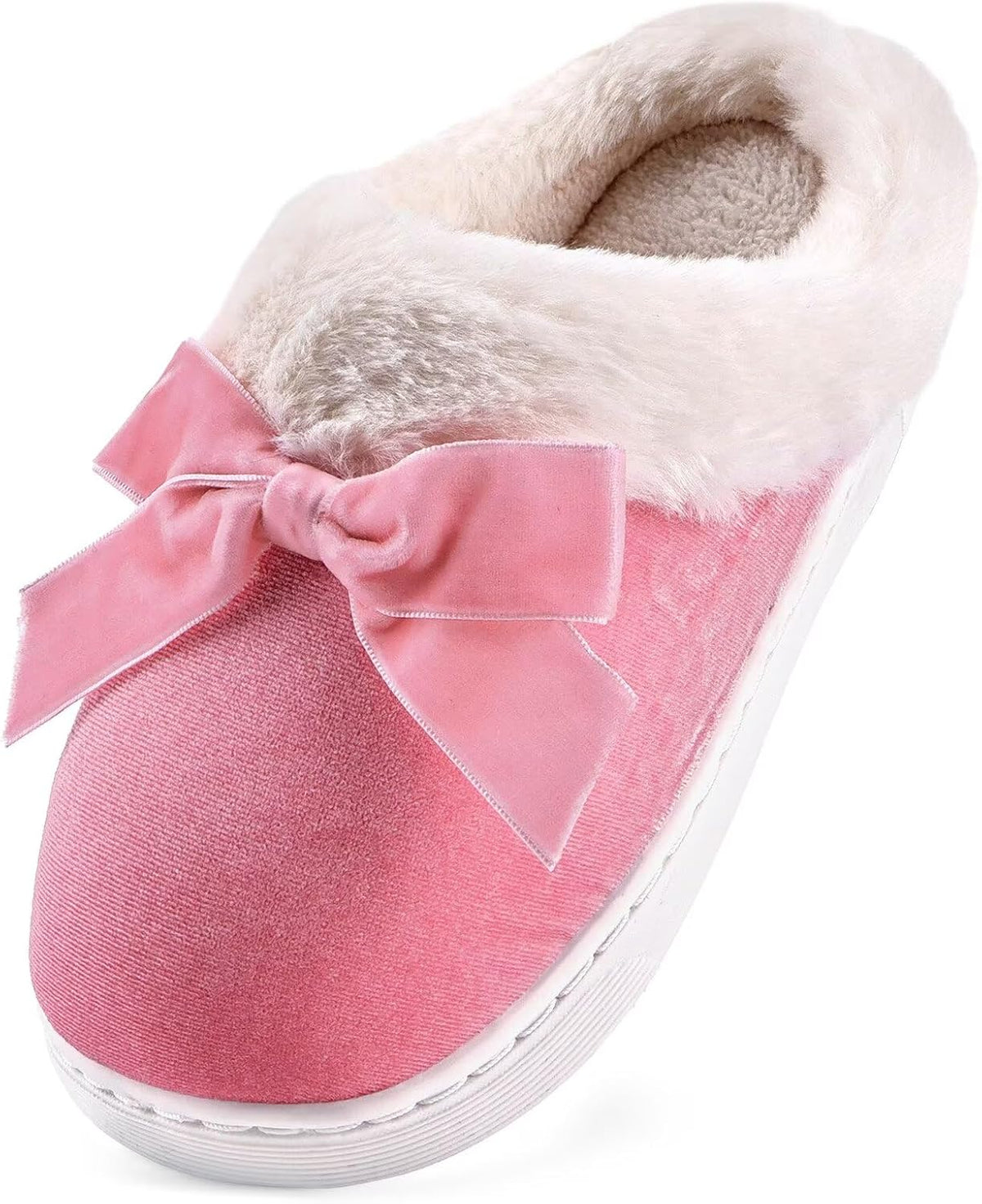 IceUnicorn Girls Slippers Cute Bow Kids Warm House Shoes