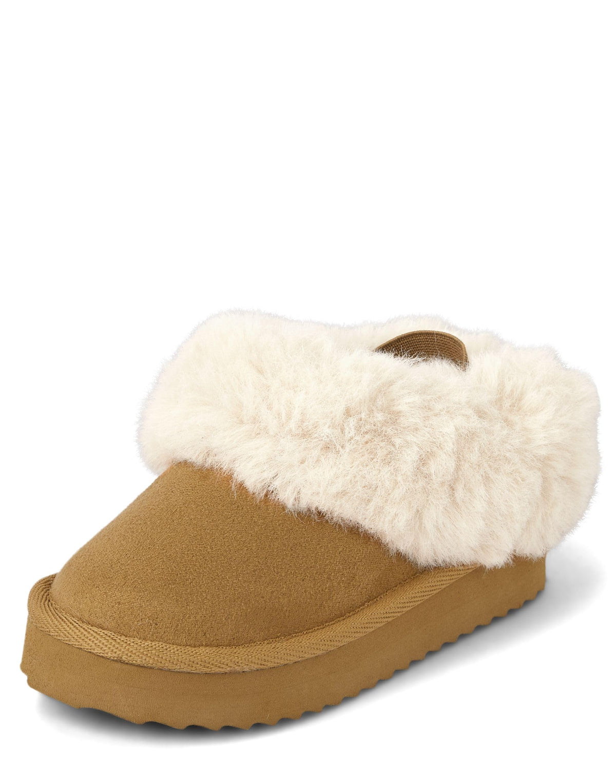 The Children's Place Baby Girls' Faux Fur Lined Platform Slippers