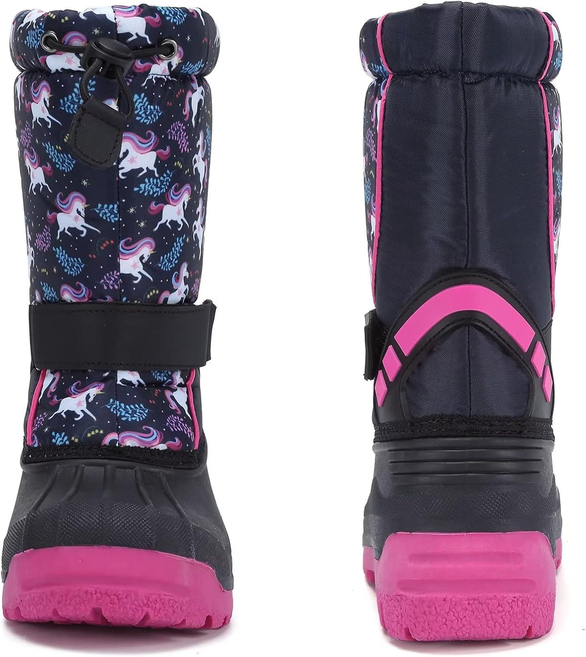 CIOR Kids Waterproof Winter Snow Boots,Warm Fur Lined