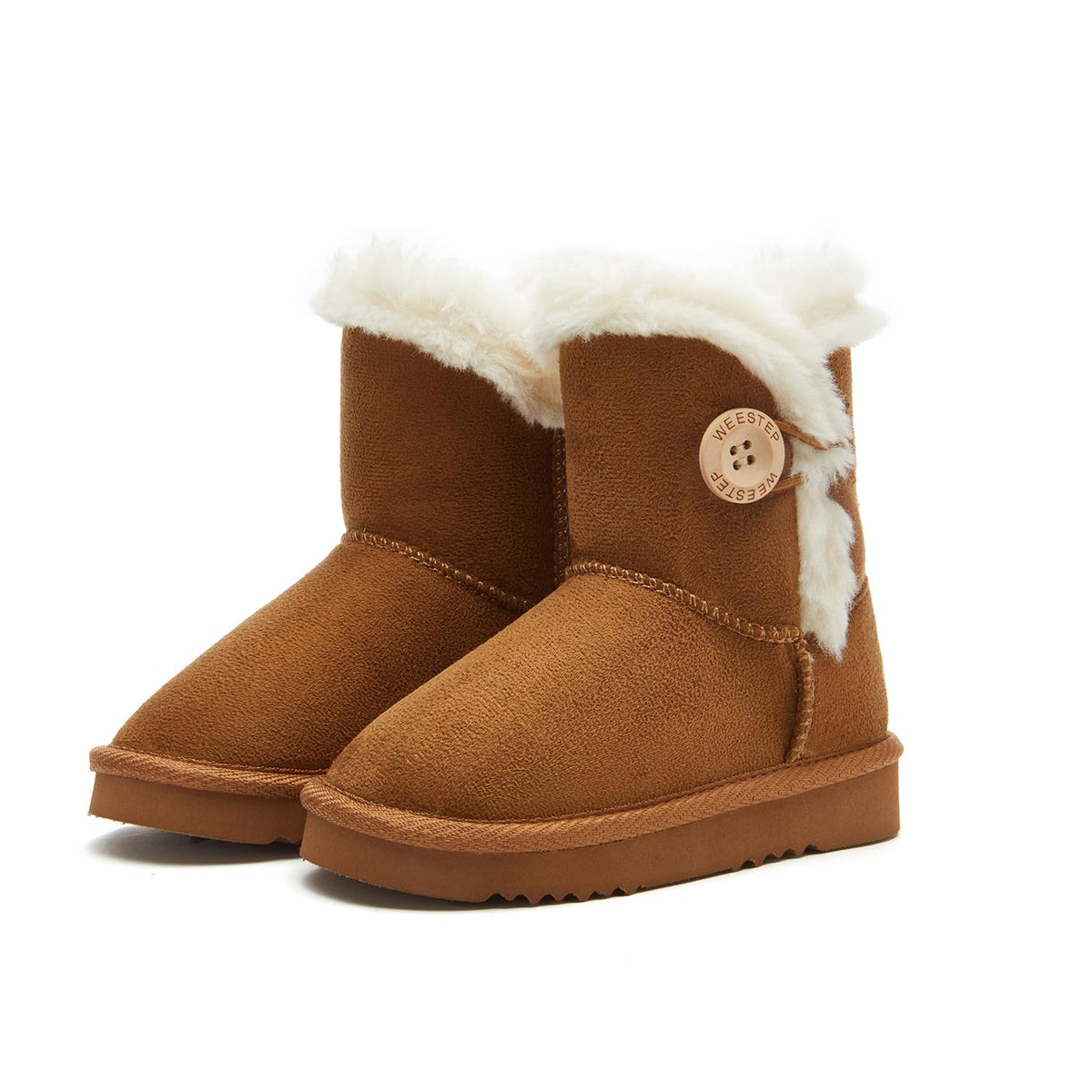 Weestep Girls Faux Fur Snow Warm Fur Winter Fashion Boot