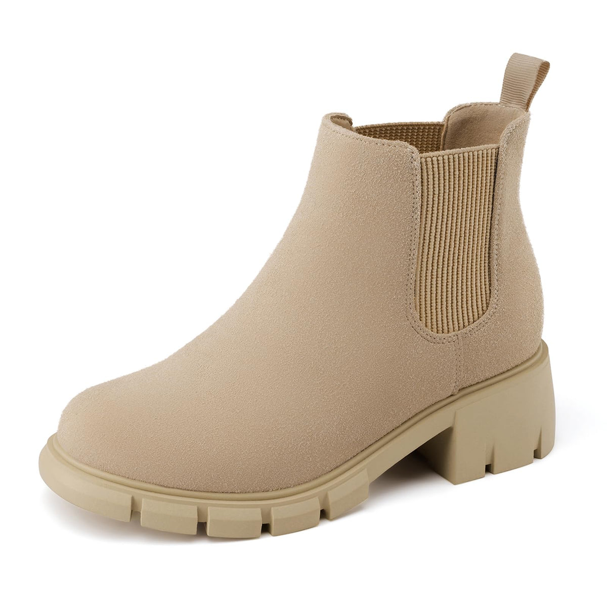 Athlefit Girls Ankle Boots Kids Chunky Chelsea Booties