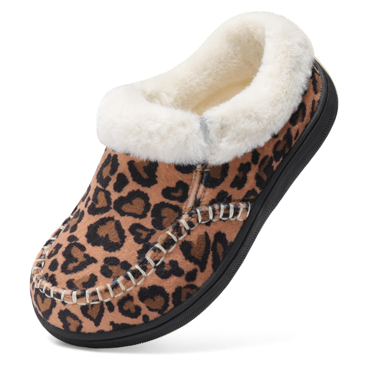 LeIsfIt Kids Slippers Boys Girls Warm Memory Foam Fuzzy House Shoes