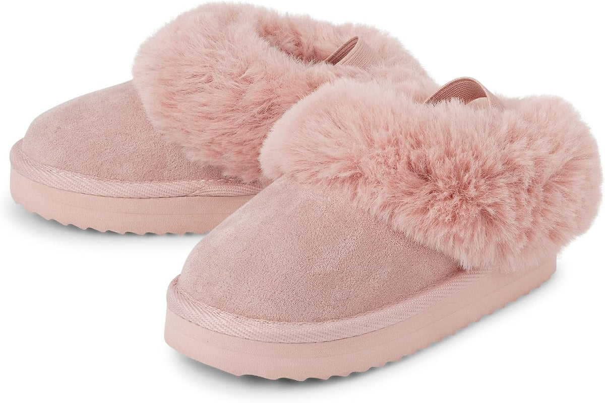The Children's Place Baby Girls' Faux Fur Lined Platform Slippers