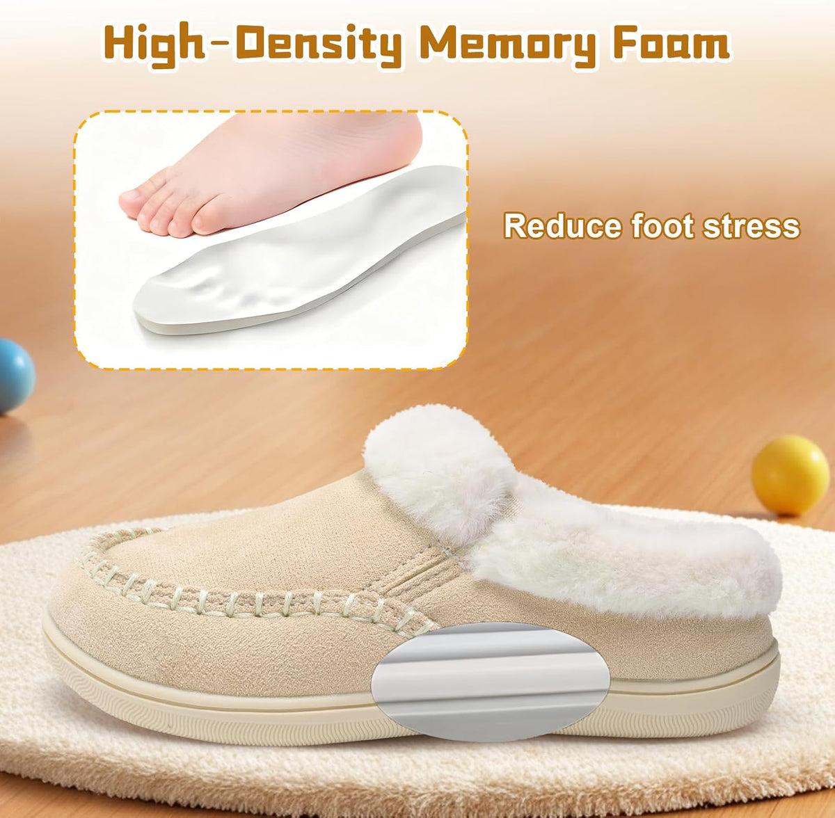 LeIsfIt Kids Slippers Boys Girls Warm Memory Foam Fuzzy House Shoes
