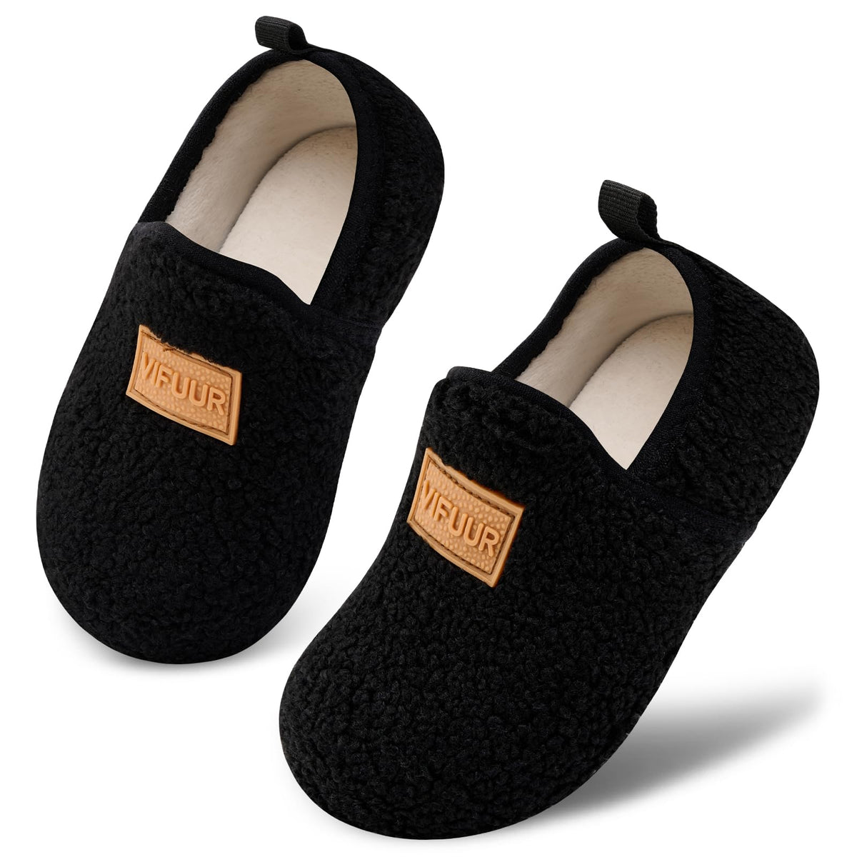 VIFUUR Kids Boys Girls House Slippers Babys Slip on Barefoot Socks Tollder