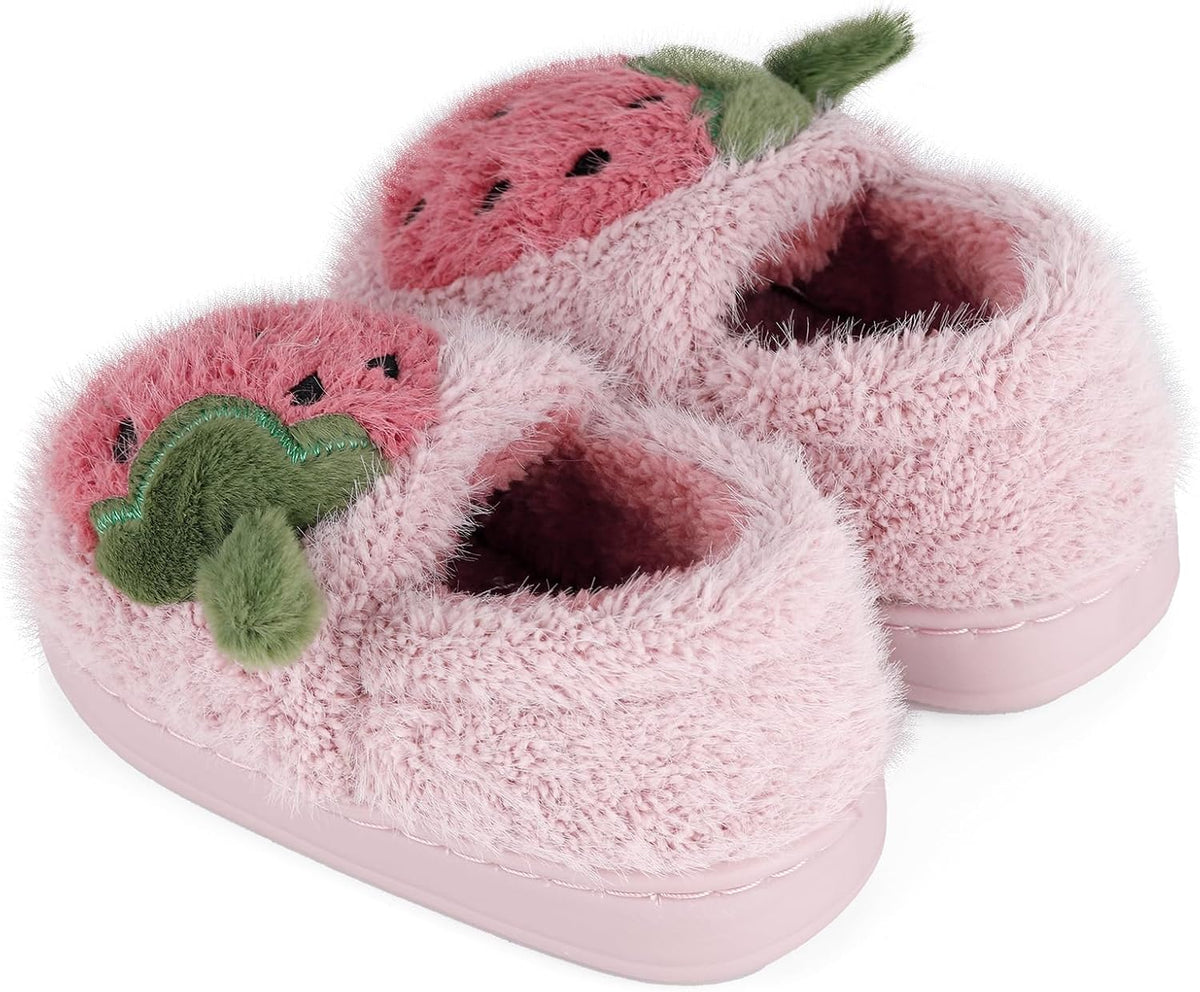 ESTAMICO Girls Boys Plush Warm Slippers