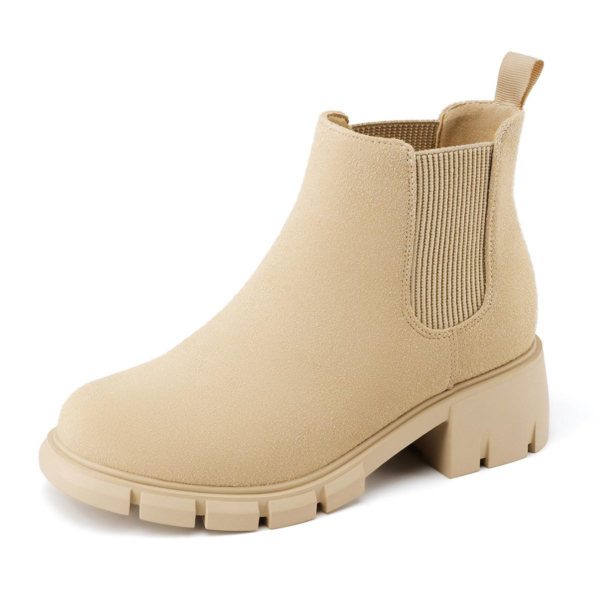 Athlefit Girls Ankle Boots Kids Chunky Chelsea Booties