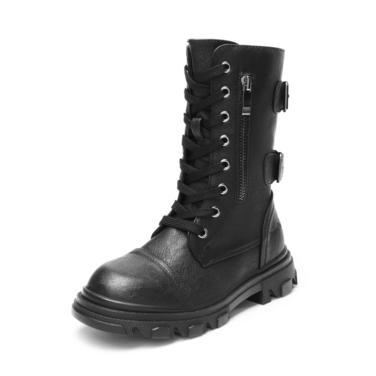 DREAM PAIRS Girls Combat Ankle Boots