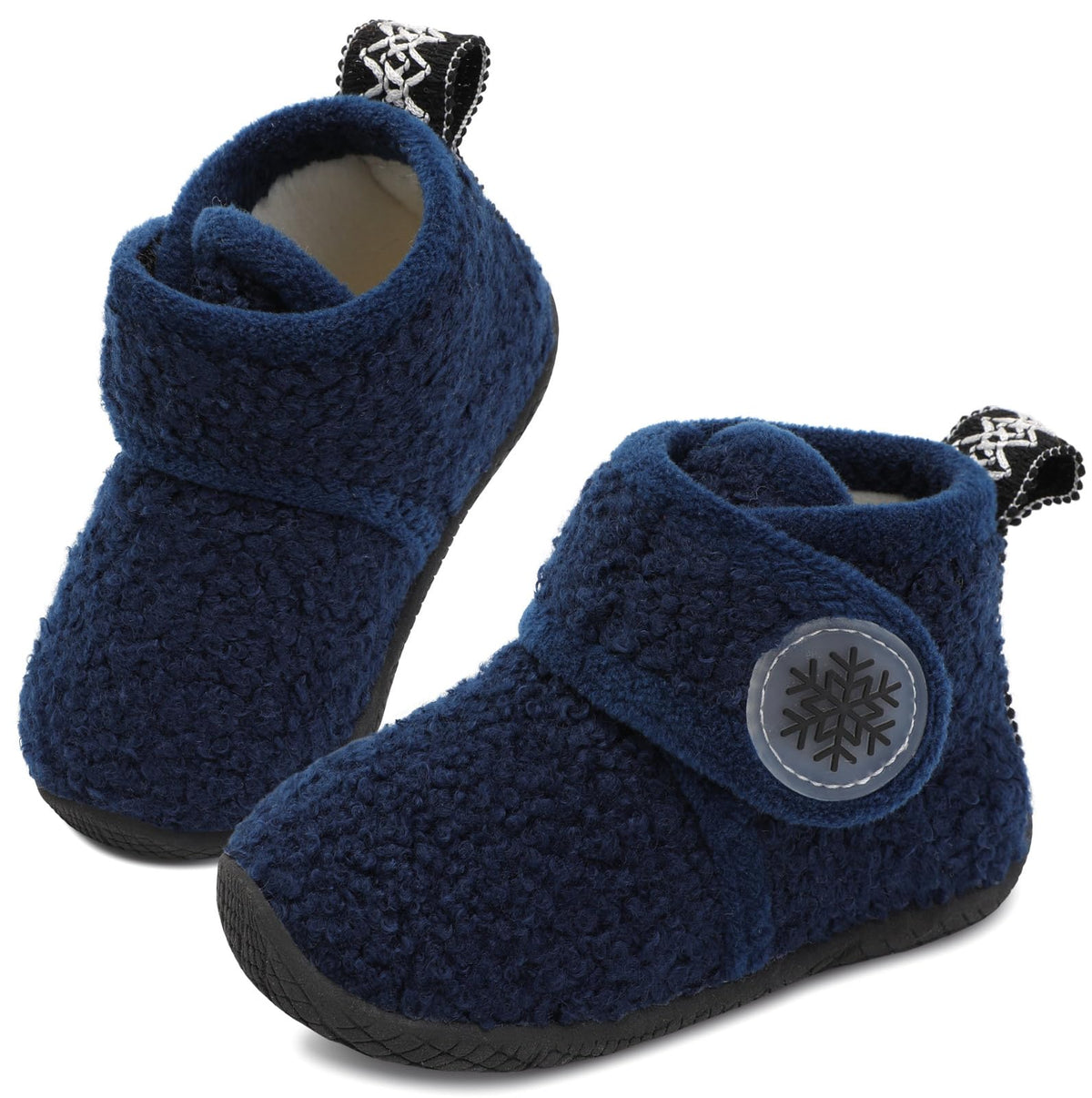 JOINFREE Toddler Fleece Slipper Booties Boys Girls Warm Winter House Shoes
