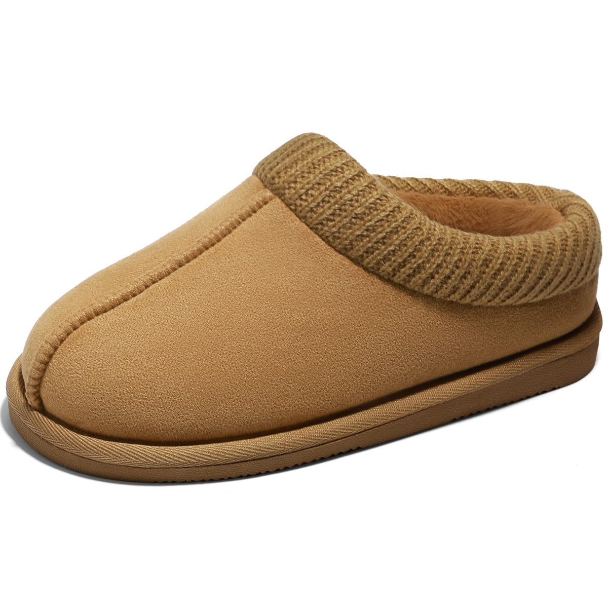 MIXIN Girls Winter Slippers Fuzzy Warm Slip-On House Shoes with Durable Sole for Indoor & Outdoor for Little/Big Kid
