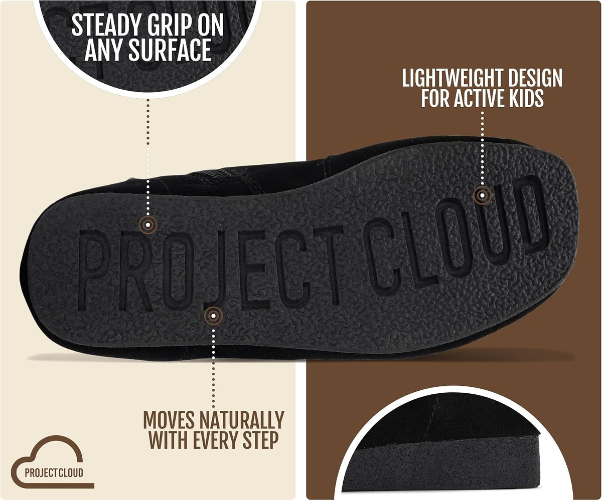 Project Cloud 100% Genuine Leather Boots for Kids Gum Rubber Sole Kids Shoe