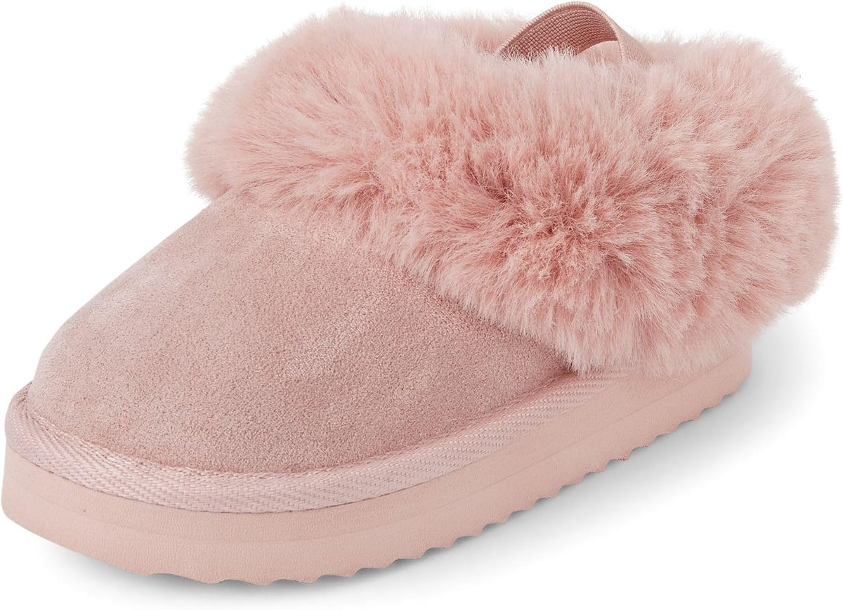 The Children's Place Baby Girls' Faux Fur Lined Platform Slippers