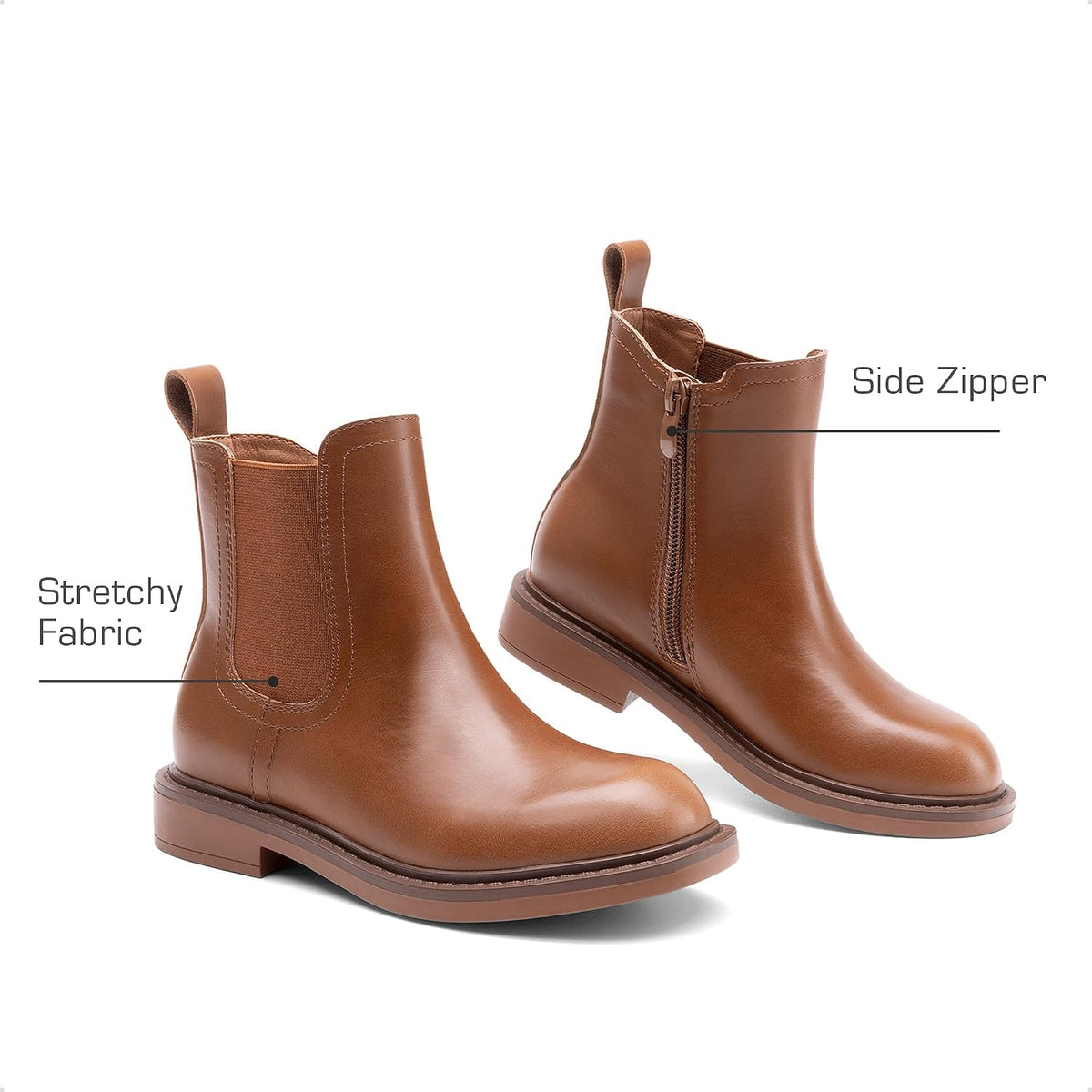 DREAM PAIRS Girls Chelsea Ankel Boots