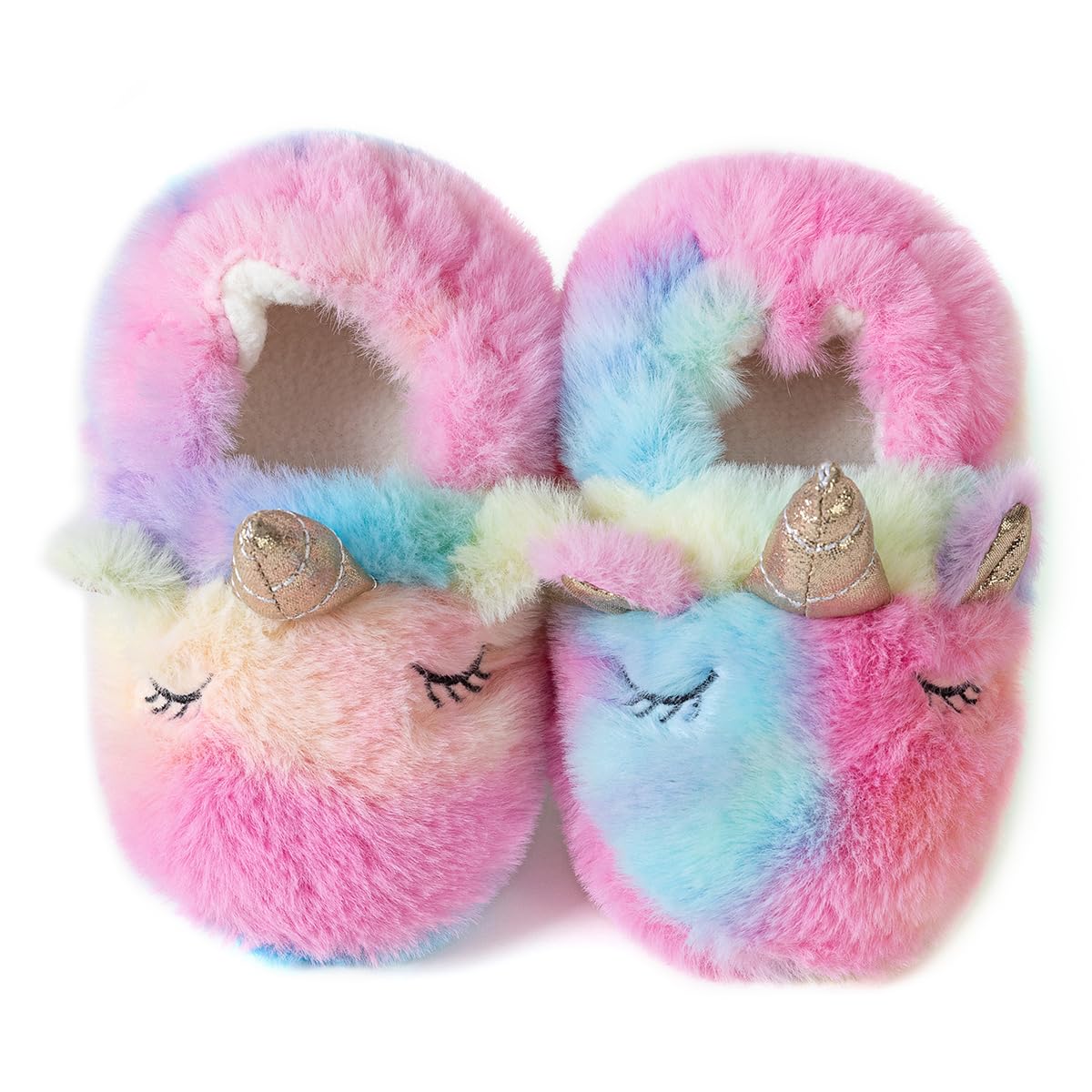 Baby Girl's Premium Soft Plush Slippers Cartoon Warm Winter House Shoes