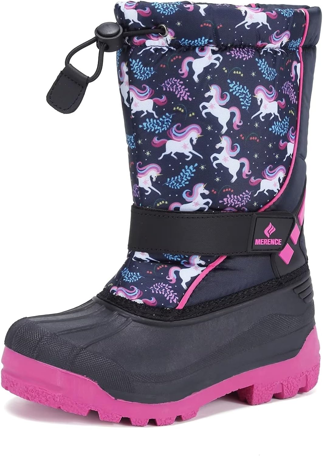 CIOR Kids Waterproof Winter Snow Boots,Warm Fur Lined