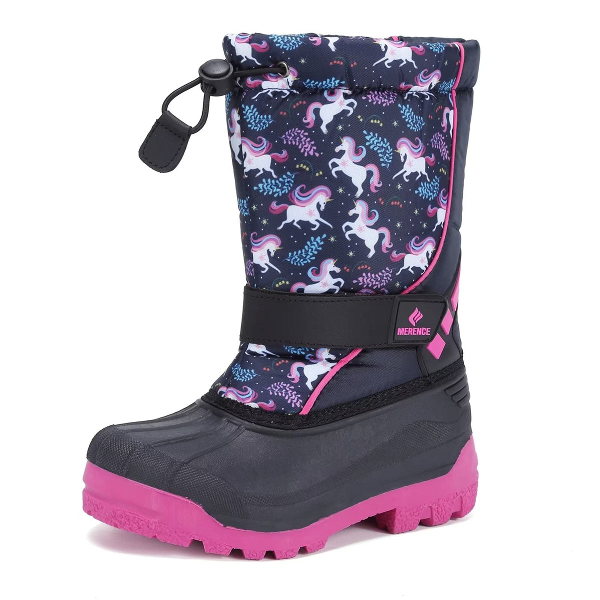 CIOR Kids Waterproof Winter Snow Boots,Warm Fur Lined