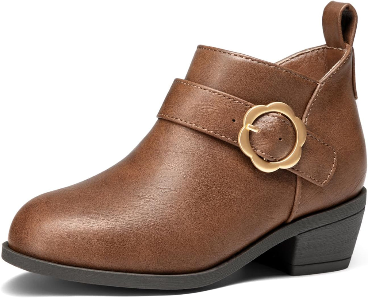Athlefit Little Girls Ankle Boots Toddler Fashion Dress Boots