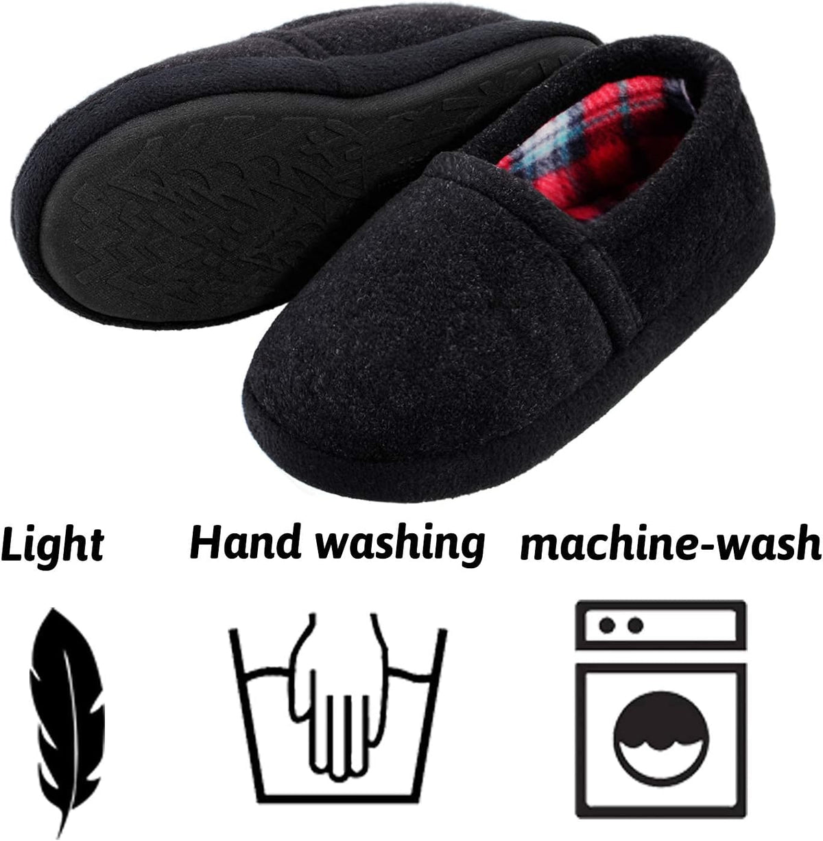 MIXIN Little/Big Kid Boy's Slippers House Shoes Indoor Outdoor with Anti Slip Sole