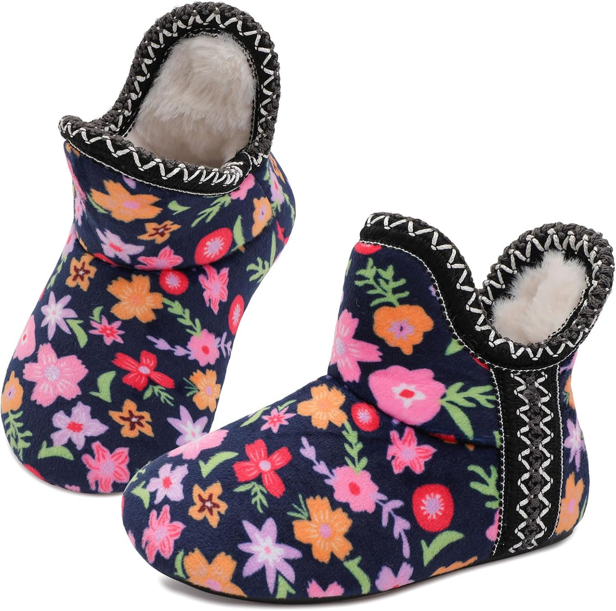 LeIsfIt Toddler Slippers Girls Boys Warm Plush Lined House Shoes