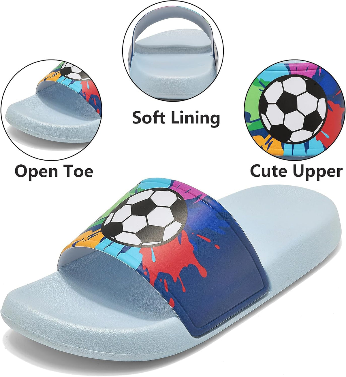 Kids Sandals Toddler Girls Cloud Slides Boys Pillow Slippers