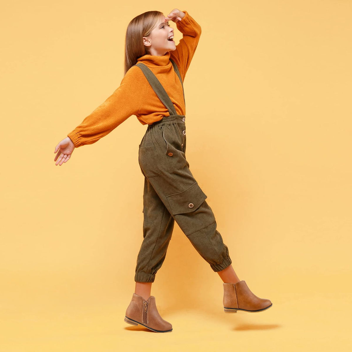 Girls Boots Kids Ankle Boots With Zipper Dress Boot Low Heels Booties for Toddler Little Kids