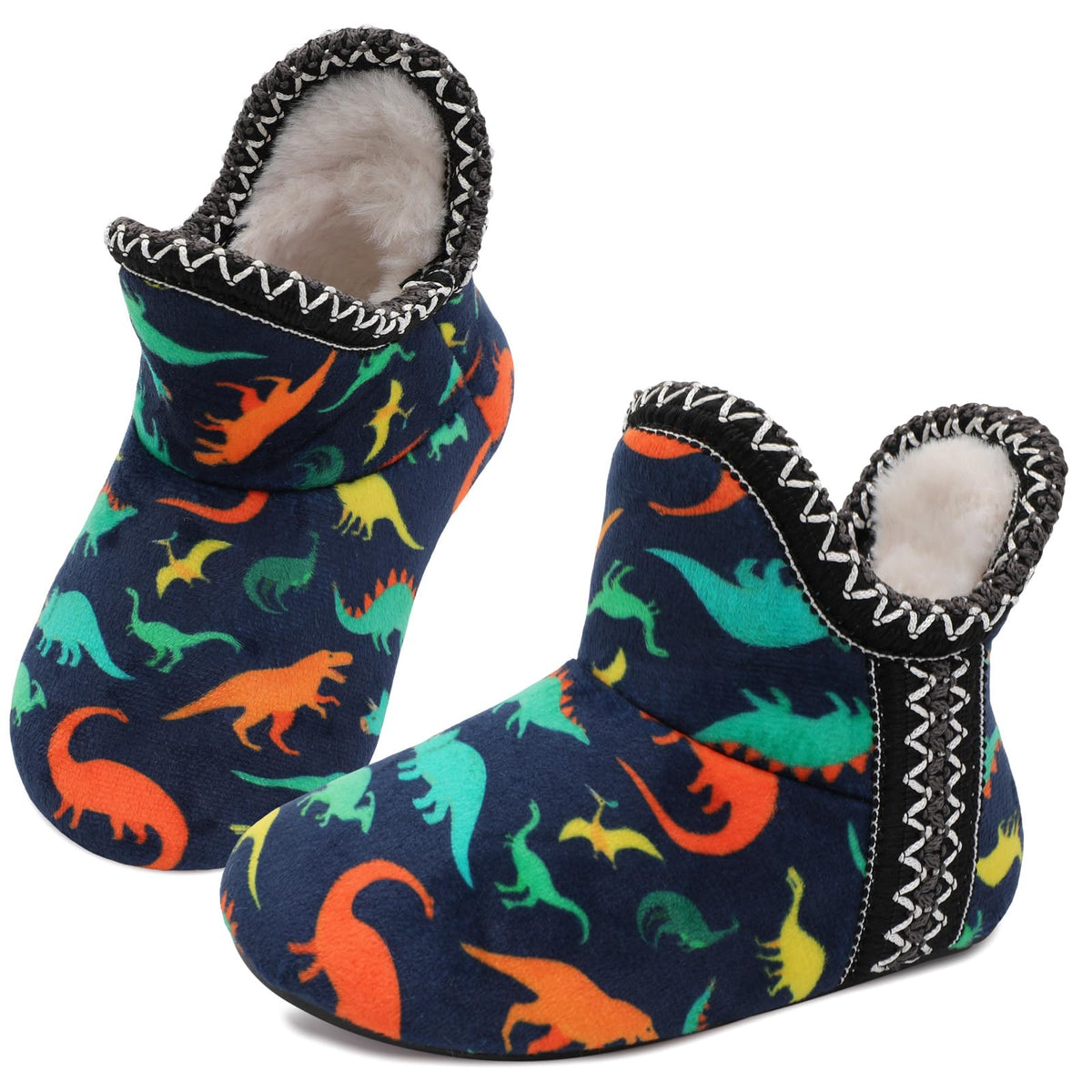 LeIsfIt Toddler Slippers Girls Boys Warm Plush Lined House Shoes