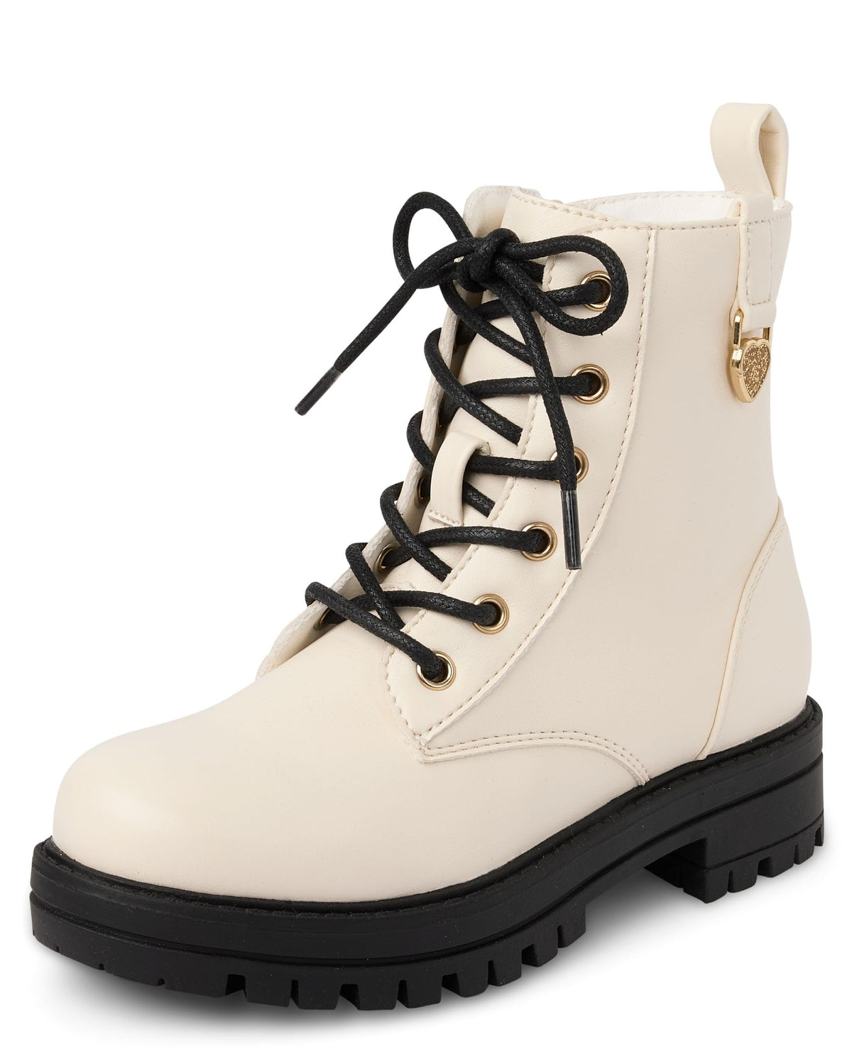 The Children's Place Girls' Girls Lace Up Combat Boots