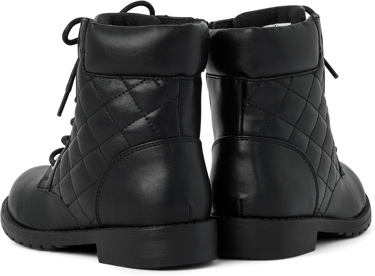 The Children's Place Girls' Girls Lace Up Combat Boots