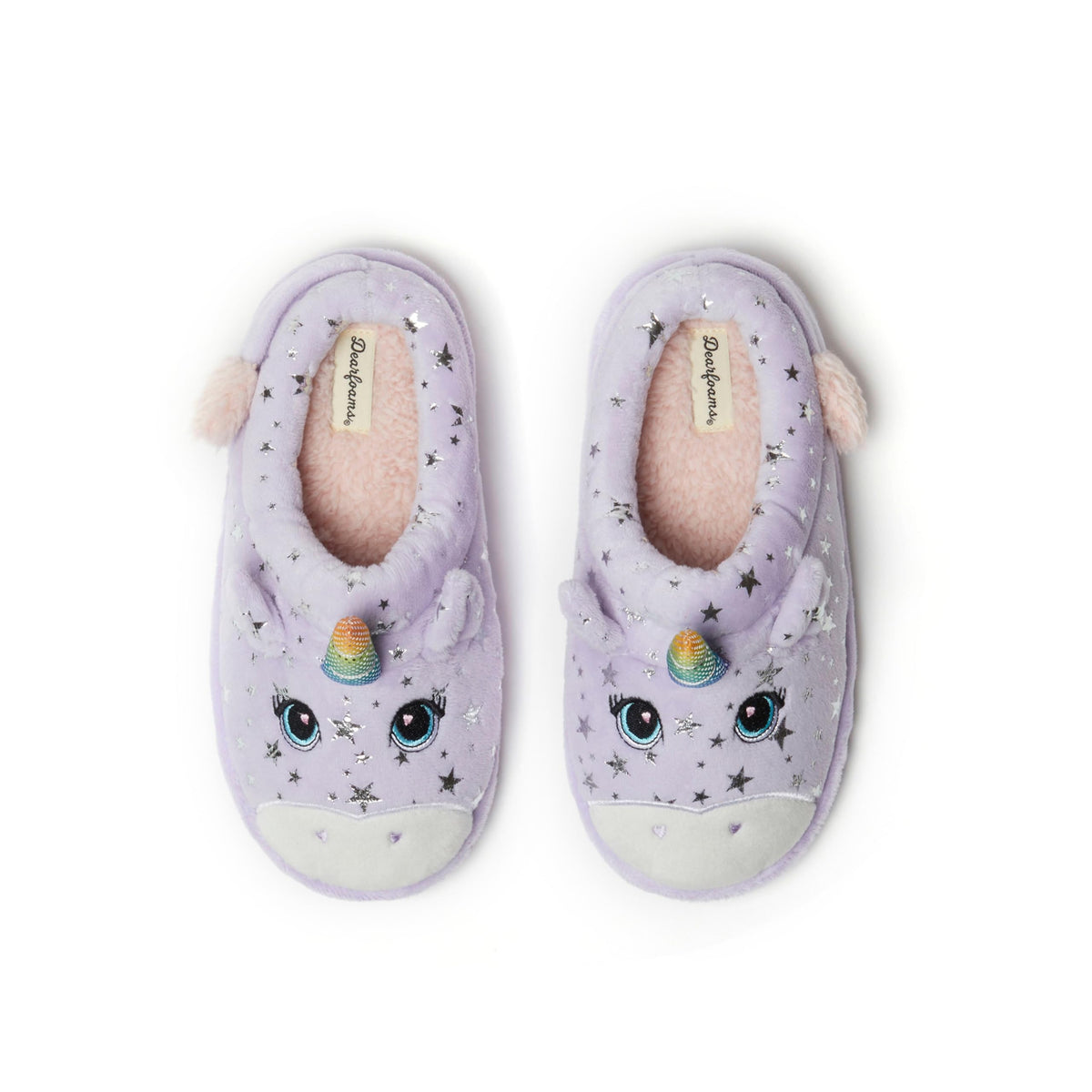 Dearfoams Kids' Kids' Toddlers Whimsical Animal Critter Washable Slipper