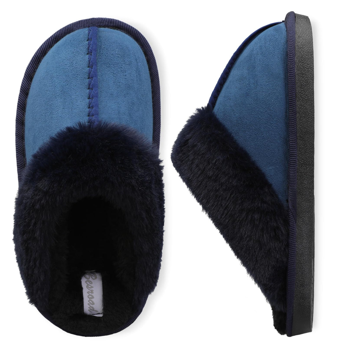 Besroad Kids Slippers Girls Boys Fuzzy House Slippers Warm Memory Foam House Shoes Soft Plush Bedroom Slippers Slides Indoor Outdoor