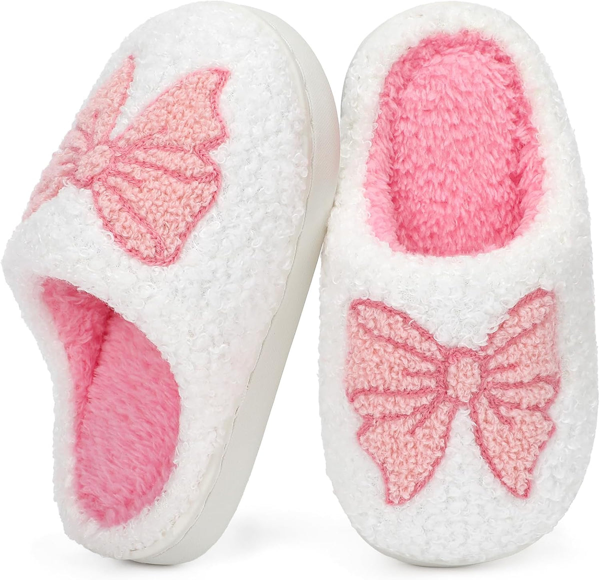 Toddler Boys and Girls Non-Slip Warm Plush House Slippers
