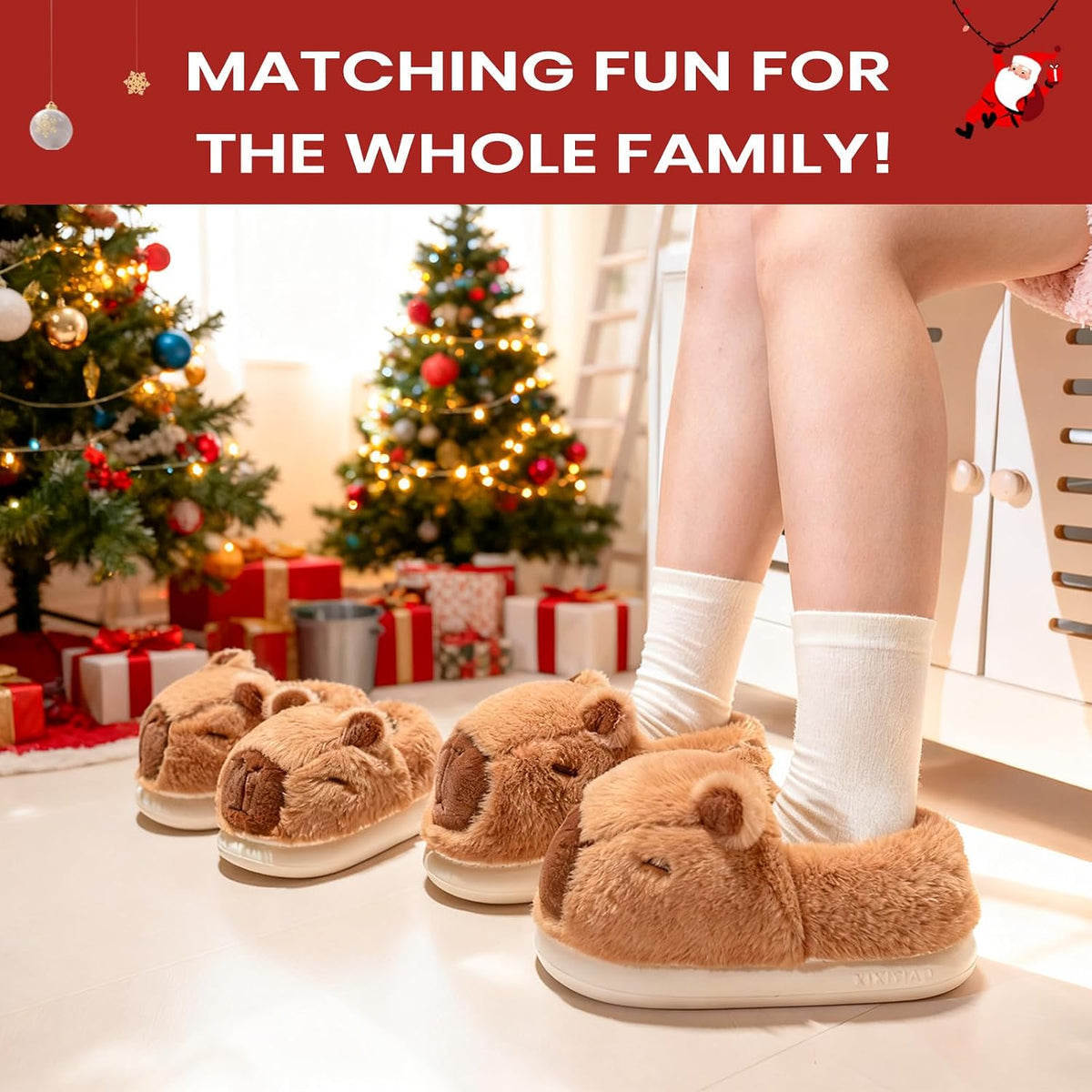 Cute Capybara Slippers for Kids Toddler Girls Boys