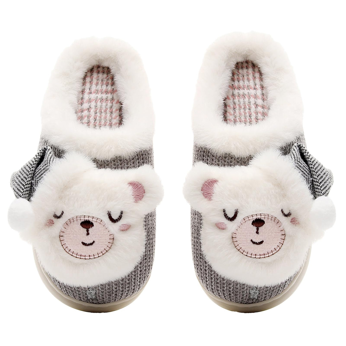 Kids Family Cute Cat Household Anti-Slip Indoor Home Slippers for Girls and Boys